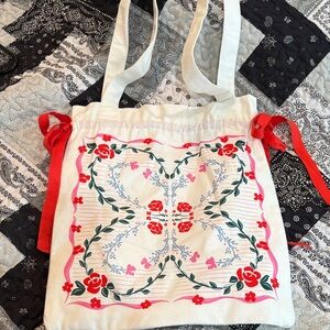 Floral tote bag papersource